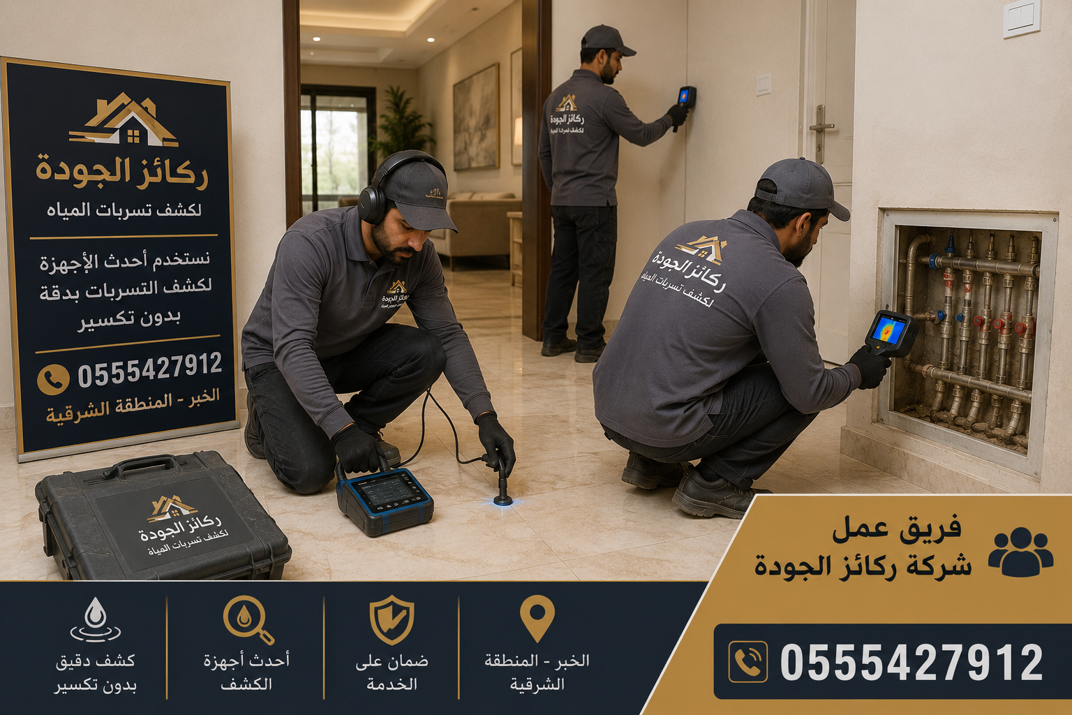 أفضل شركة كشف تسربات المياه برأس تنورة